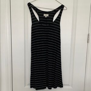 Lou & Grey Black and White Striped Coverup